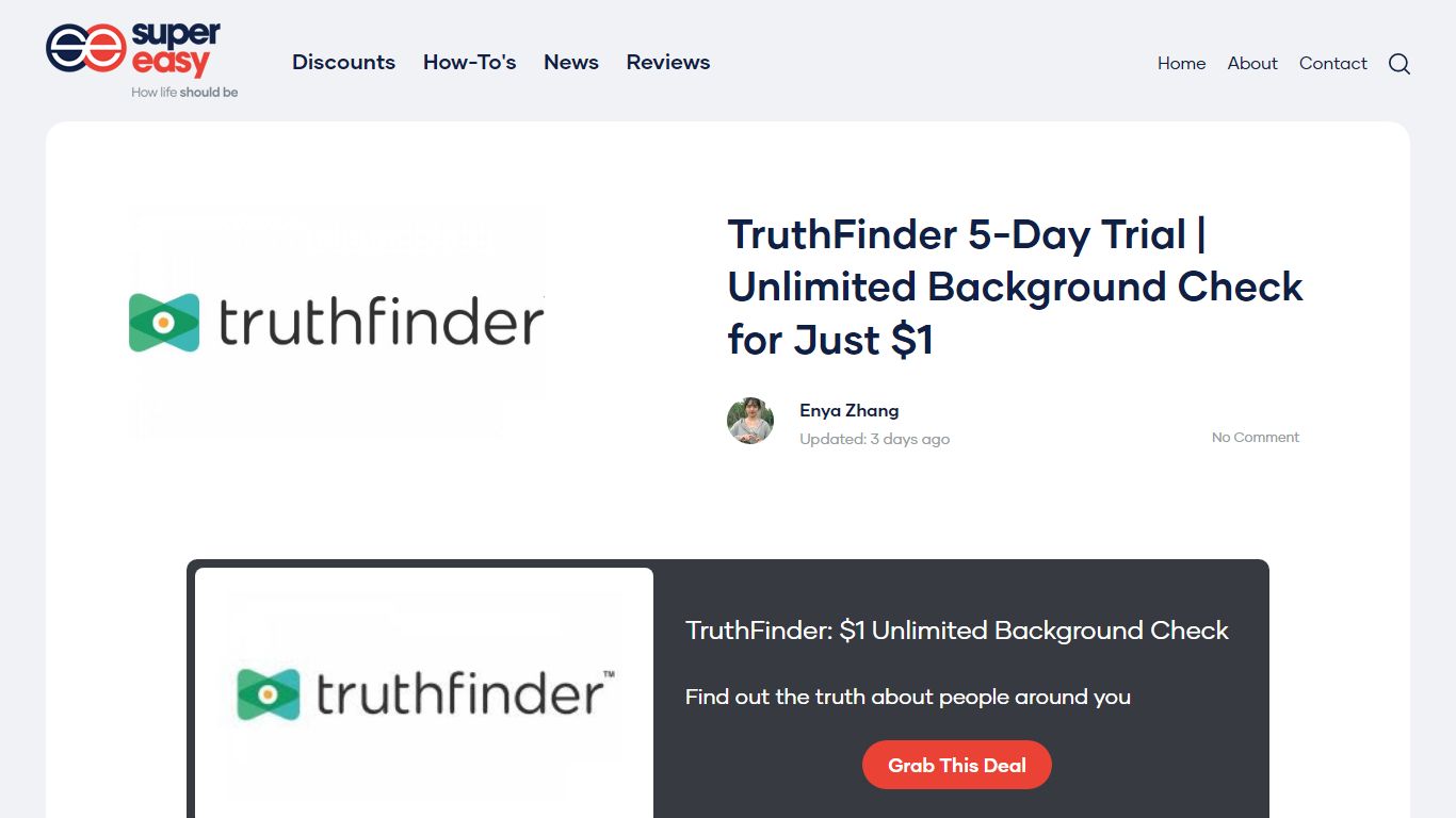 TruthFinder 5-Day Trial | Unlimited Background Check for Just $1